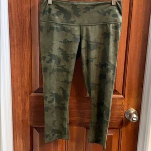 Lululemon Green Camo Crops